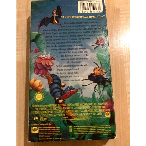 LOT OF FOUR VHS Kids Animated Movies - Picture 6 of 10